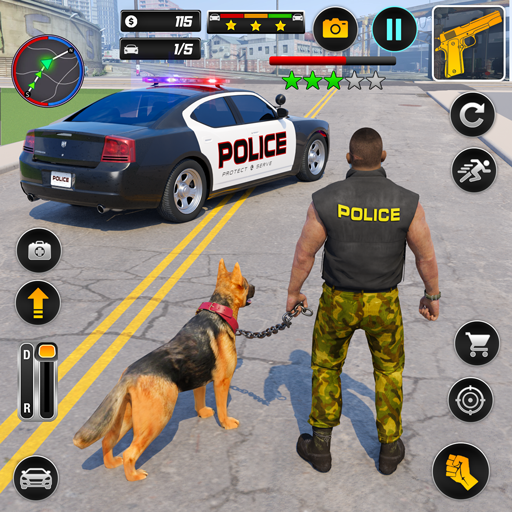 US Police Dog City Crime Chase US Police Dog City Crime Chase