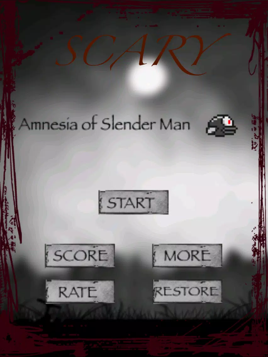 Tangkapan skrin Amnesia of Slender Man vs Brave Bird in Forest Flappy Edition by GTFG iPad 
