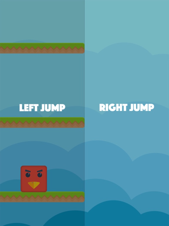 ภาพหน้าจอของ Color Red Geometry Bird Square Blok Jump Dash Spikes iPad 