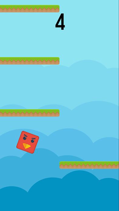 ภาพหน้าจอของ Color Red Geometry Bird Square Blok Jump Dash Spikes