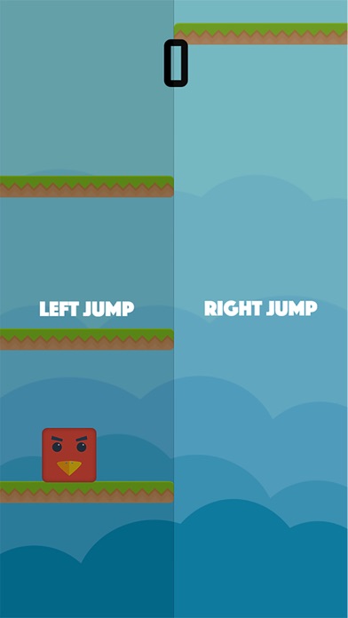 ภาพหน้าจอของ Color Red Geometry Bird Square Blok Jump Dash Spikes
