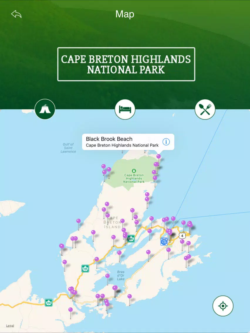 Cape Breton Highlands National Park Travel Guide iPad Screenshots