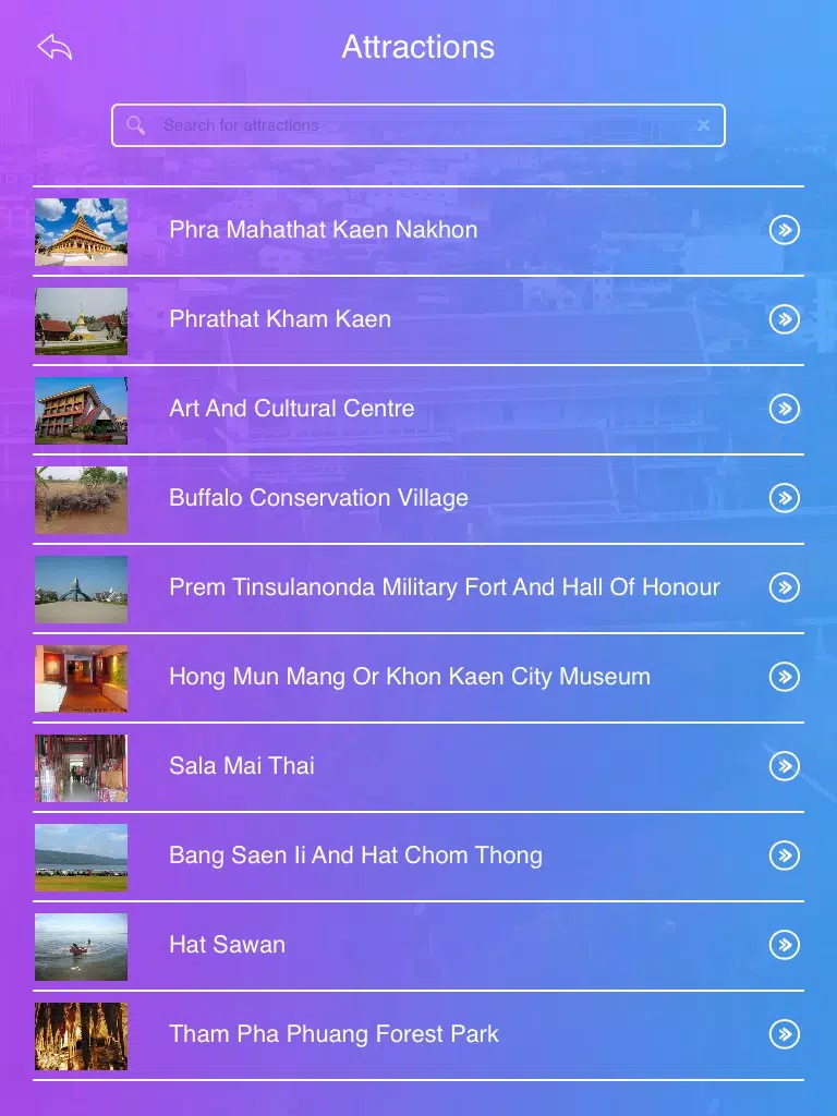 Khon Kaen Travel Guide iPad Screenshots