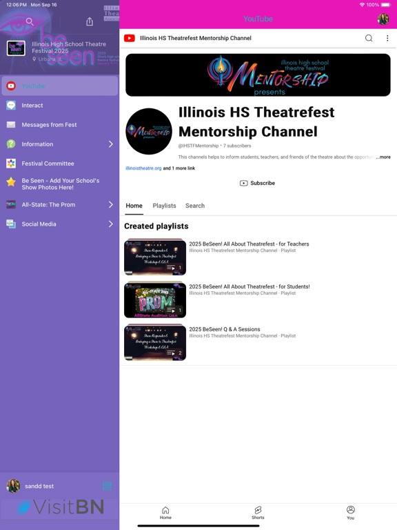 Illinois HS Theatre Fest 2025 iPad Screenshots
