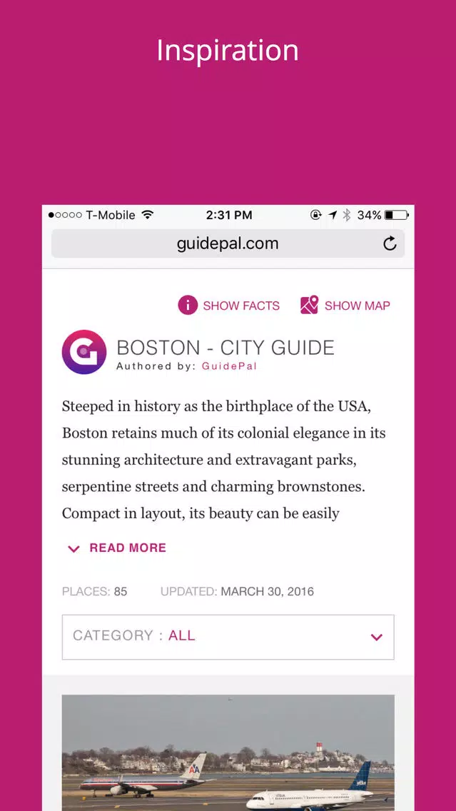 Boston City Travel Guide - GuidePal Screenshots
