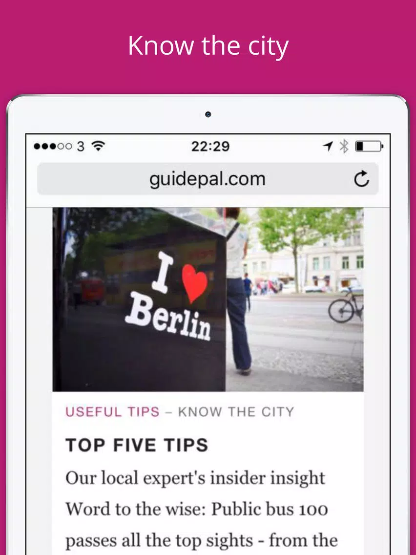 Paris City Travel Guide - GuidePal iPad Screenshots