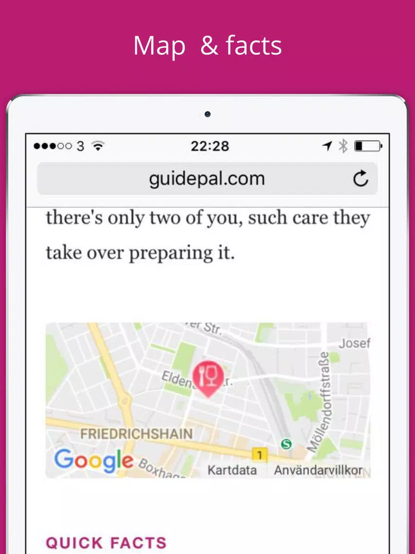 Paris City Travel Guide - GuidePal iPad Screenshots