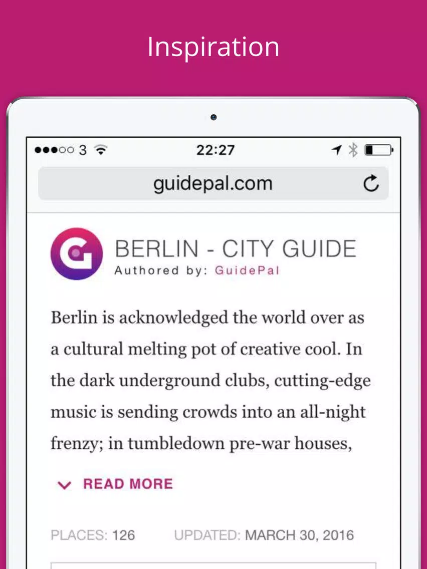 Paris City Travel Guide - GuidePal iPad Screenshots