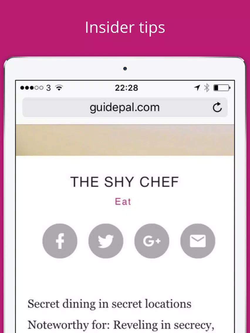 Paris City Travel Guide - GuidePal iPad Screenshots