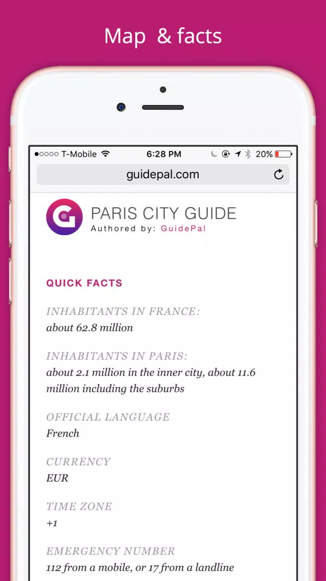 Paris City Travel Guide - GuidePal Screenshots