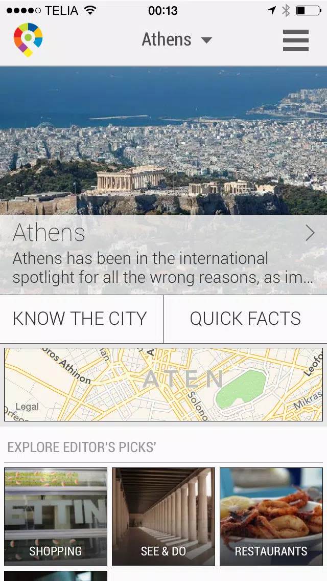 Athens City Travel Guide - GuidePal Screenshots