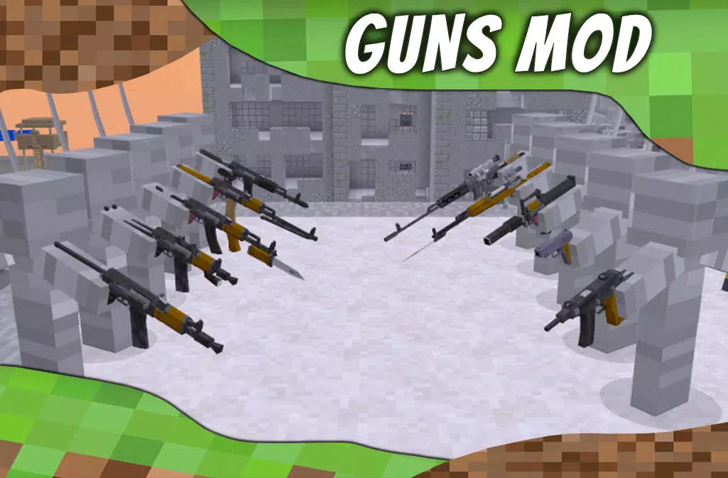 Mod Guns for MCPE. Weapons mod Screenshots