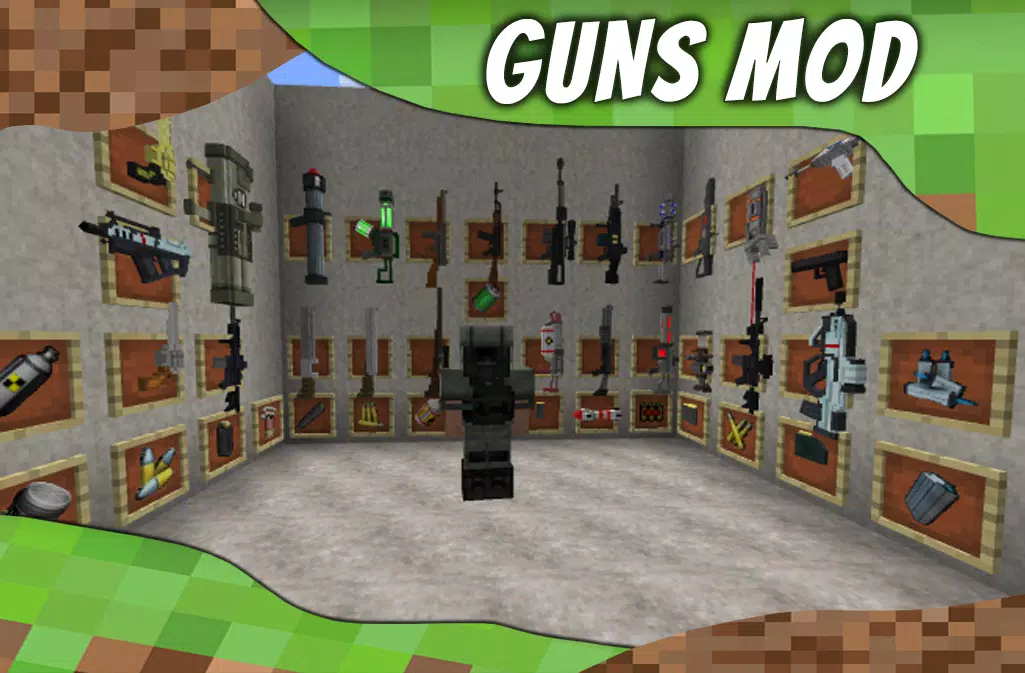 Mod Guns for MCPE. Weapons mod Screenshots