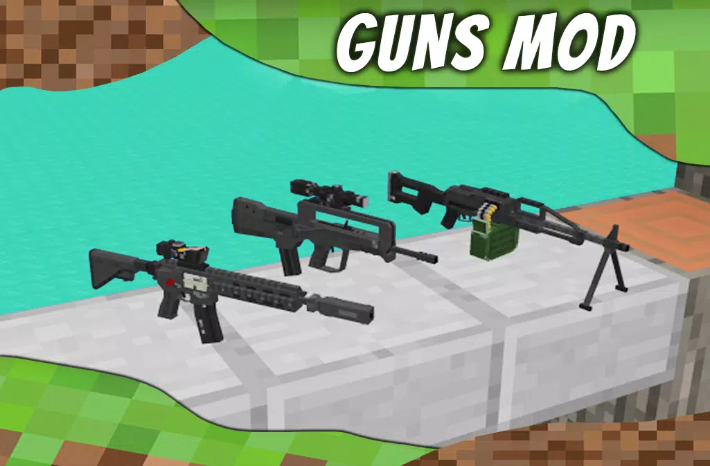 Mod Guns for MCPE. Weapons mod Screenshots