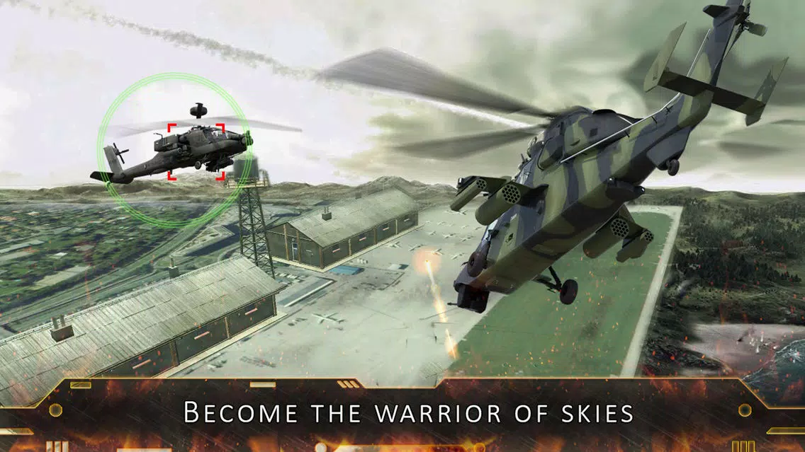 ภาพหน้าจอของ Helicopter Air Attack - #1 Military Helicopters Fighting and Shooting Game Free