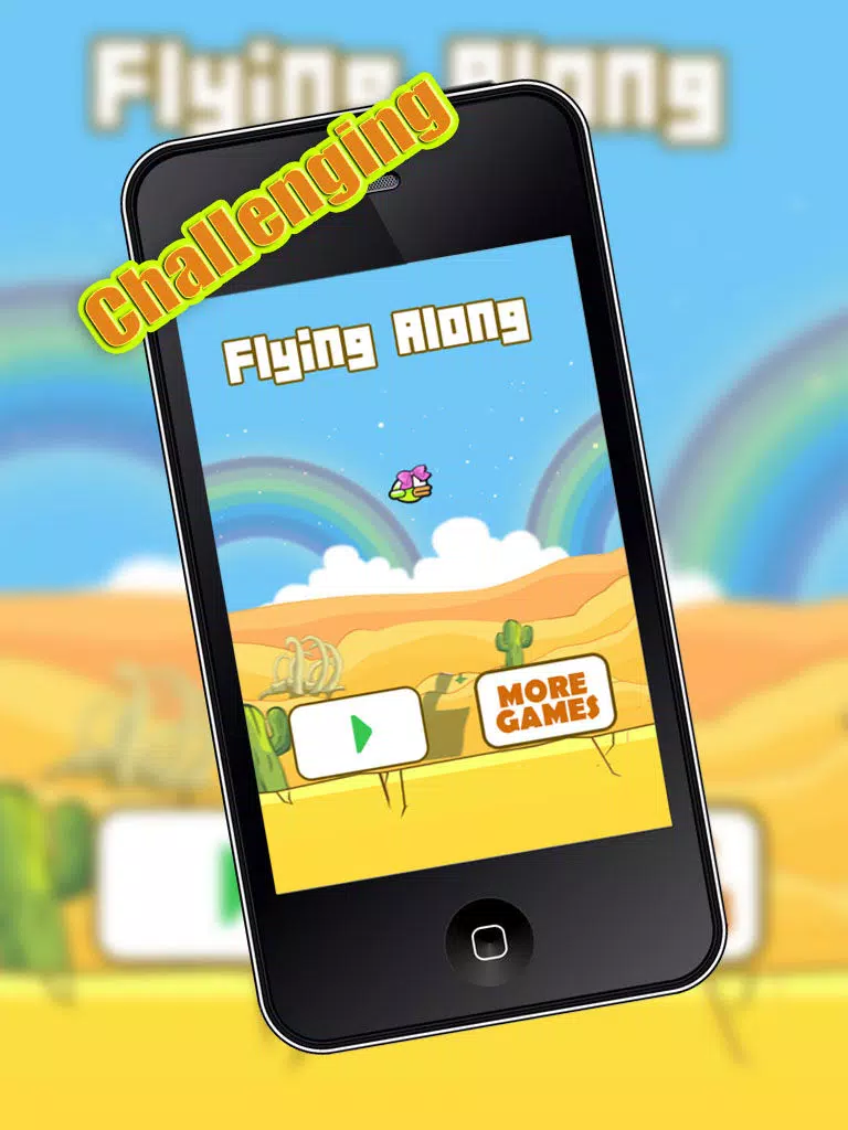 Zrzuty ekranu flappy along - flying girl bird iPad 
