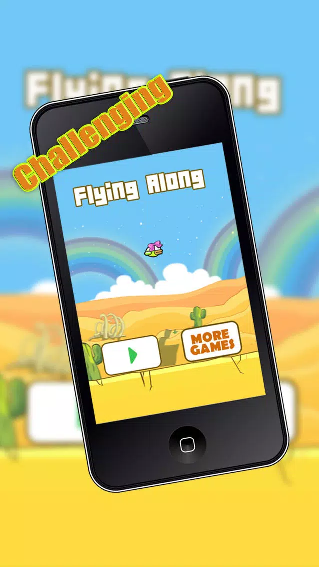 Zrzuty ekranu flappy along - flying girl bird
