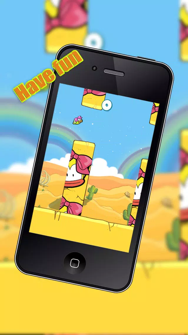 Zrzuty ekranu flappy along - flying girl bird