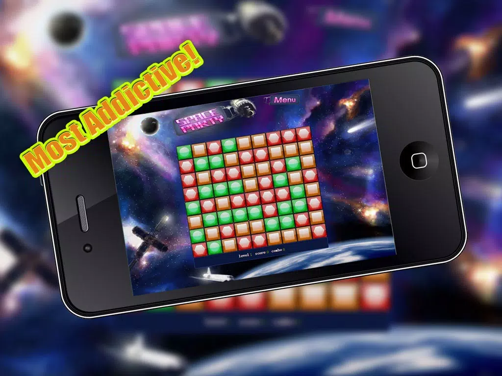 Space party - clear the blocks iPad  Screenshots