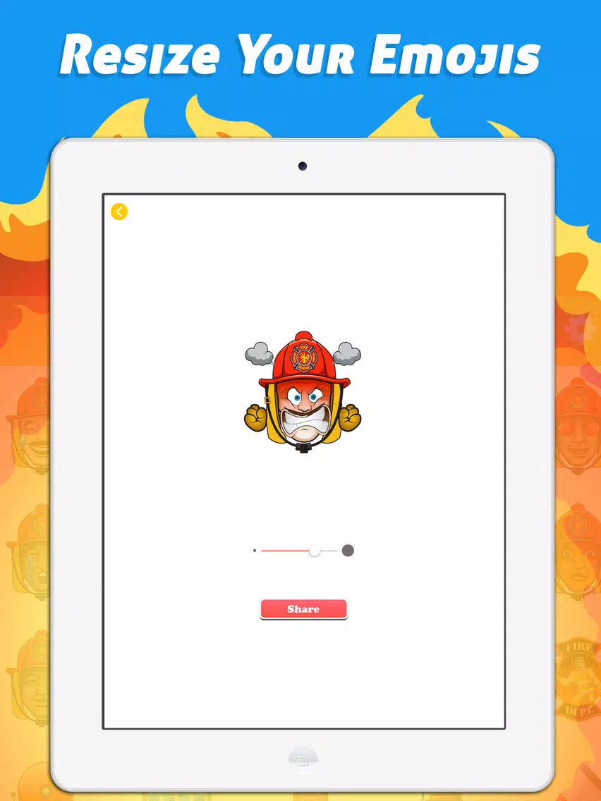 FirefighterMoji - Firefighter Emoji Keyboard iPad Screenshots