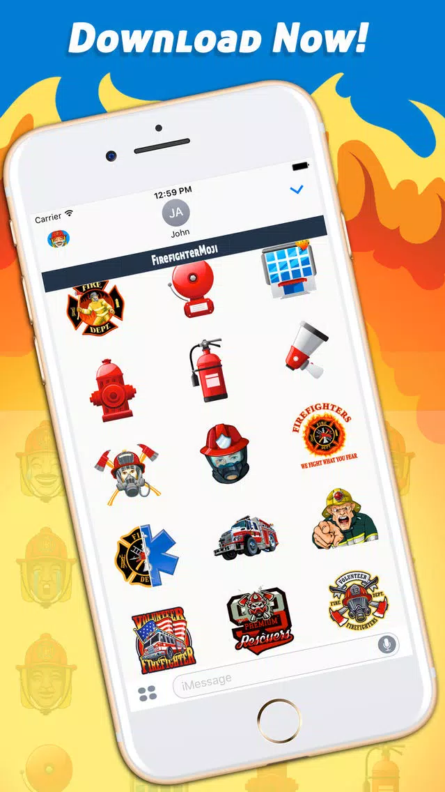 FirefighterMoji - Firefighter Emoji Keyboard Screenshots