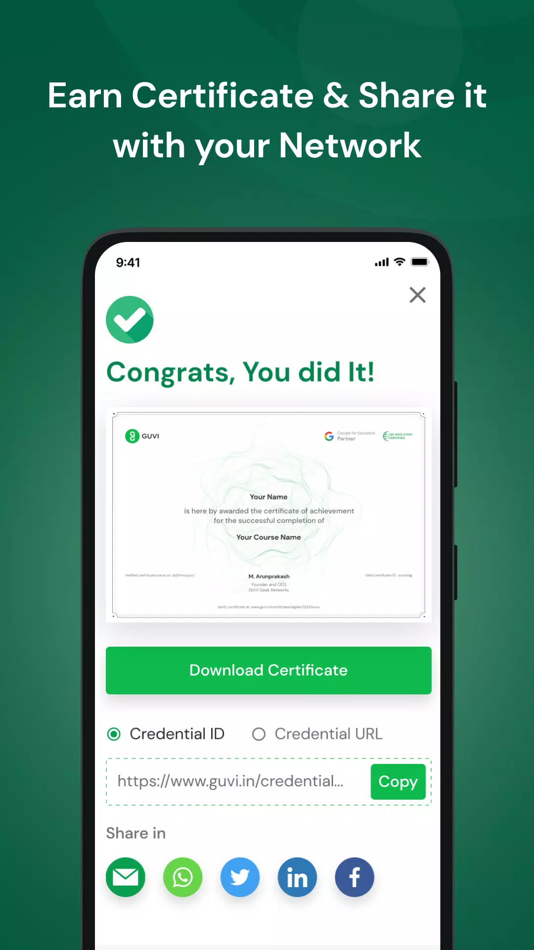 GUVI Screenshots
