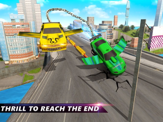 Flying Chain Car Air Wings iPad Screenshots