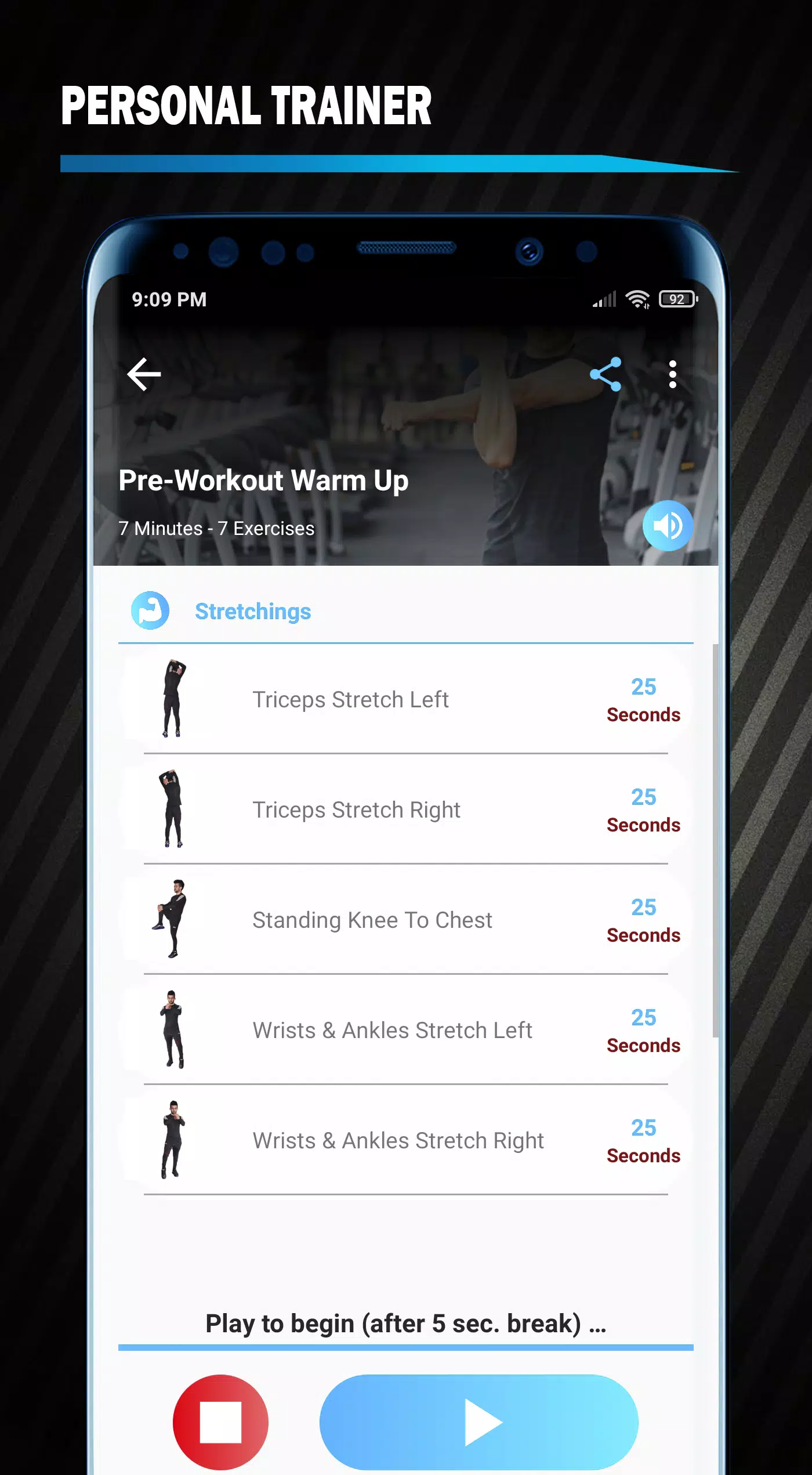 Warm Up Exercises Workout Screenshots
