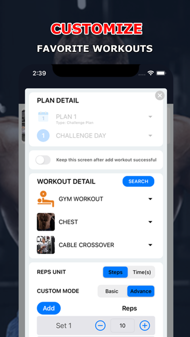 ภาพหน้าจอของ Fitness Coach: Fitness Planner