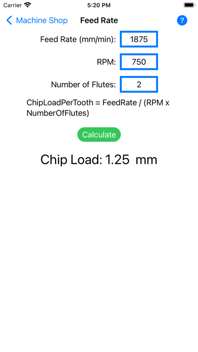 Machine Shop Calculator Screenshots