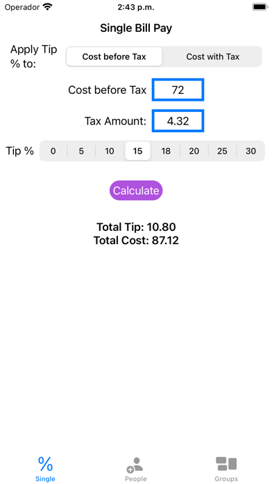 Bill Divvy - Tip & Total Screenshots