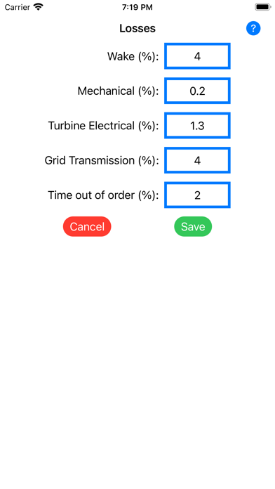 Wind Turbine Calculator Screenshots