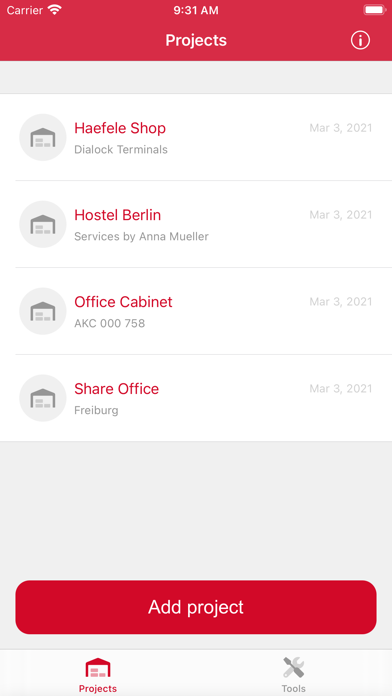 Häfele My Dialock Manager Screenshots