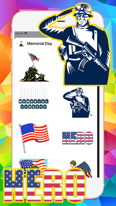Memorial Day HD Stickers Screenshots