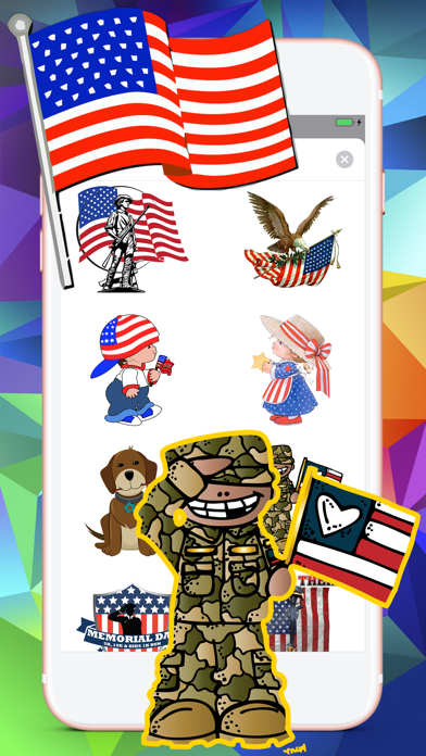 Memorial Day HD Stickers Screenshots