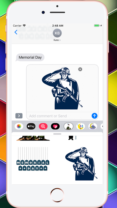 Memorial Day HD Stickers Screenshots