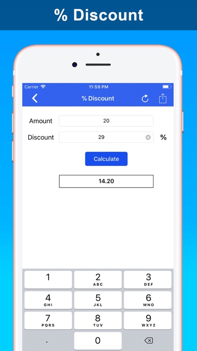 % Percentage Calculator Pro Screenshots