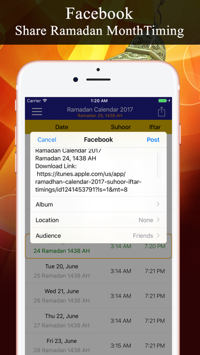 Ramadan Calendar تقويم رمضان Screenshots