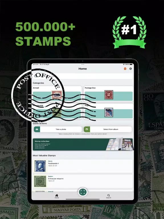 Stamp Identifier - Stamp Value iPad Screenshots