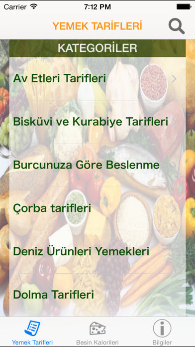 Yemek Tarifleri Pro - 1500 Yemek Tarifi ve Kalori, Vücut Kitle Endeksi Screenshots