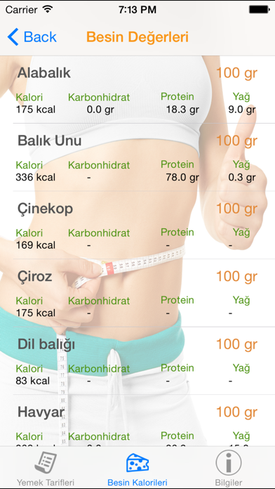 Yemek Tarifleri Pro - 1500 Yemek Tarifi ve Kalori, Vücut Kitle Endeksi Screenshots