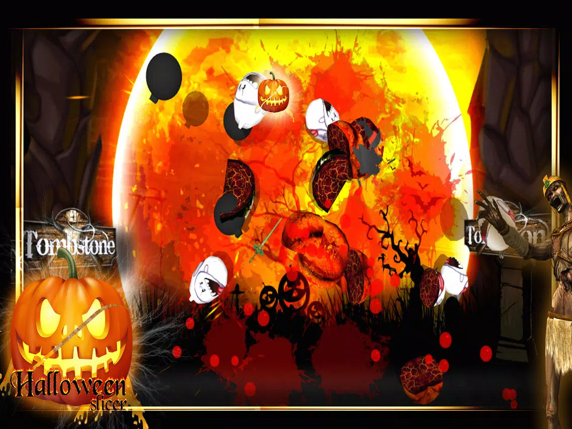 Halloween Scary Pumpkin And Ghost Slicer iPad Screenshots