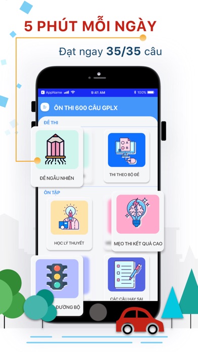 Bằng B2 - 600 Câu Hỏi GPLX Screenshots
