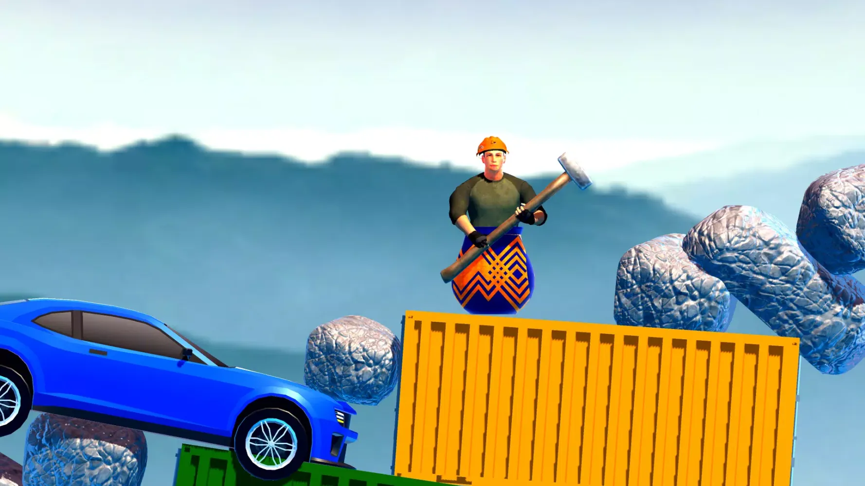 Pot Man Hammer Man Climber 3D Screenshots