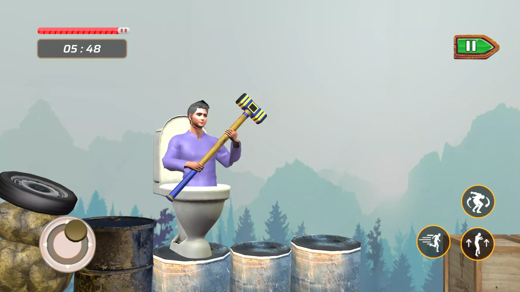 Pot Man Hammer Man Climber 3D Screenshots