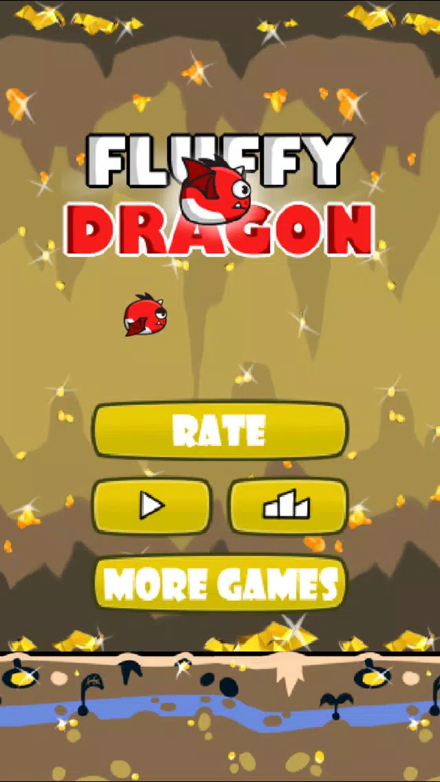 Capturas de tela do Flappy Fluffy Dragon