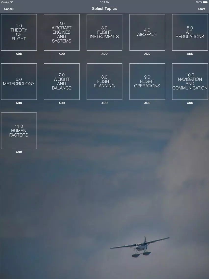 PPL Exam - Private Pilot iPad Screenshots