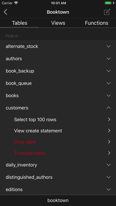 Postgres Client by SQLPro Screenshots