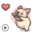 Animated Cute French Bulldog
