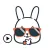 Animated Bunny Emoji Sticker